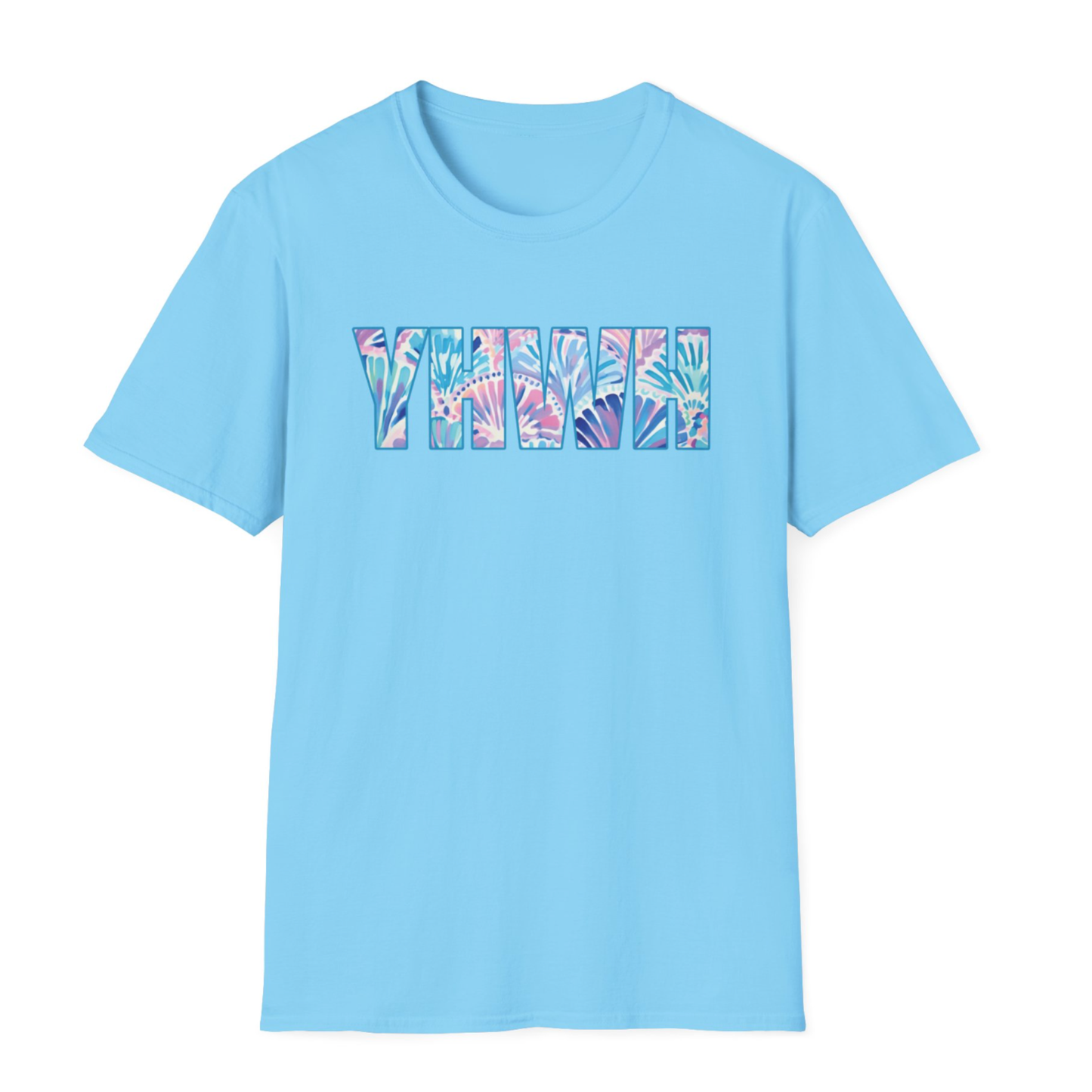 YHWH Turquoise Seashells T-shirt
