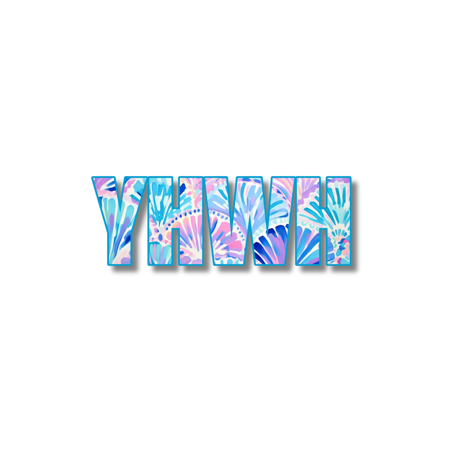 YHWH Turquoise Seashells