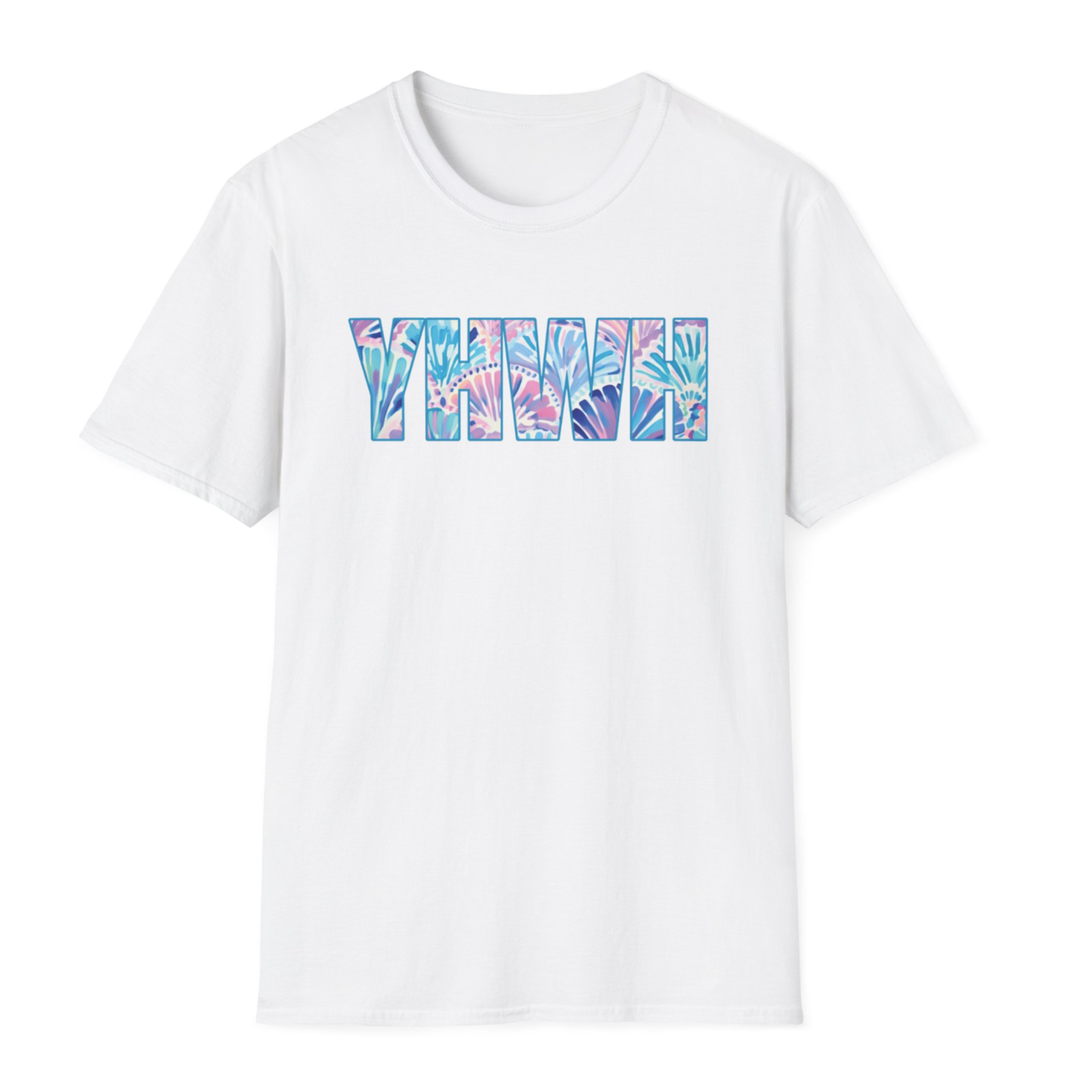 YHWH Turquoise Seashells T-shirt