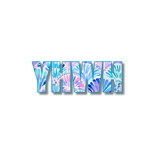 YHWH Turquoise Seashells