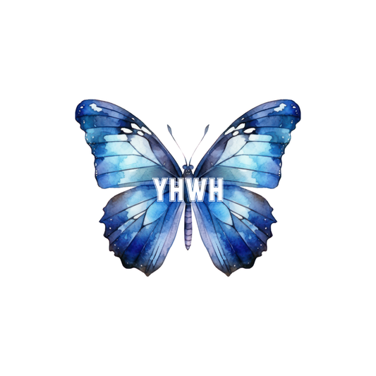 YHWH Blue Butterfly